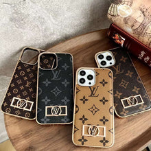 Load image into Gallery viewer, Metal label electroplating mobile phone case for iphone
