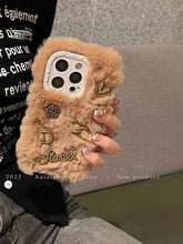 Load image into Gallery viewer, Luxury plush phone case for iphone
