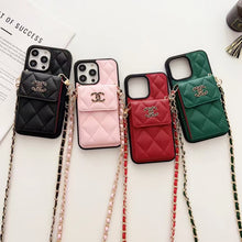 Load image into Gallery viewer, Crossbody Card Holder Embroidered Phone Case for iphone
