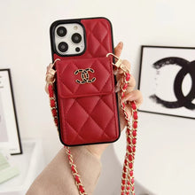 Load image into Gallery viewer, Crossbody Card Holder Embroidered Phone Case for iphone
