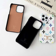 Load image into Gallery viewer, Leather label oil edge mobile phone case for iphone
