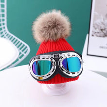 Load image into Gallery viewer, New Skiing with glasses knitted Kids hat
