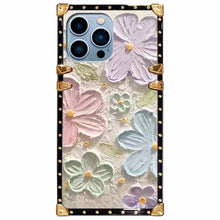 Load image into Gallery viewer, Luxury  Flower Square Phone Case for iPhone
