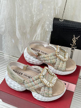 Load image into Gallery viewer, 2023 Diamond Buckle Silk Sandals-S33
