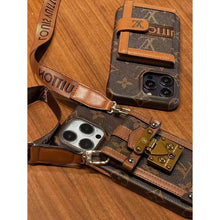 Load image into Gallery viewer, Card hold body-cross leather phone case for iphone
