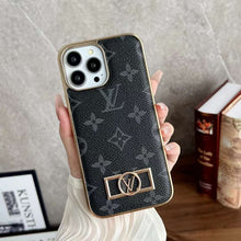 Load image into Gallery viewer, Metal label electroplating mobile phone case for iphone
