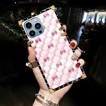 Load image into Gallery viewer, Luxury Diamond Square Phone Case for iPhone
