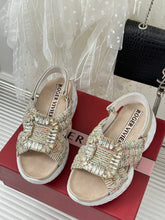 Load image into Gallery viewer, 2023 Diamond Buckle Silk Sandals-S33
