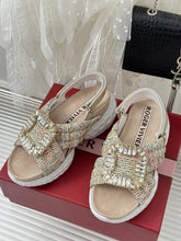 Load image into Gallery viewer, 2023 Diamond Buckle Silk Sandals-S33
