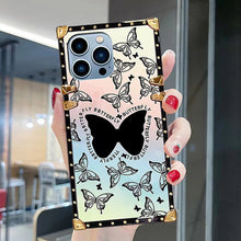 Load image into Gallery viewer, Luxury butterfly Square  Phone Case for iPhone
