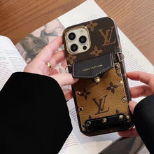 Load image into Gallery viewer, Card hold body-cross leather phone case for iphone
