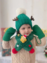 Load image into Gallery viewer, New 3-piece set of children&#39;s Christmas scarves
