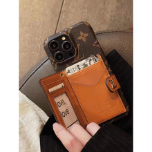 Load image into Gallery viewer, Card hold body-cross leather phone case for iphone
