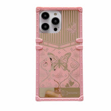 Load image into Gallery viewer, Luxury  butterfly Square Phone Case for iPhone
