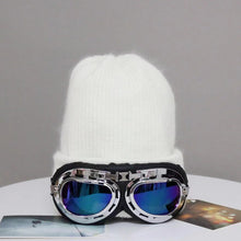 Load image into Gallery viewer, Fashion New Skiing with glasses knitted hat
