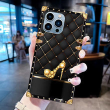 Load image into Gallery viewer, Luxury Diamond Square Phone Case for iPhone
