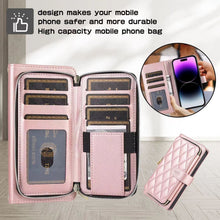 Load image into Gallery viewer, Luxury wallet hold  leather phone case for iphone
