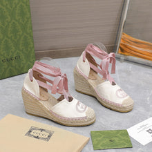 Load image into Gallery viewer, 2023 GG Cotton Canvas Sandals-S58
