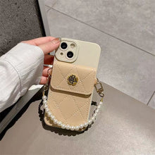 Load image into Gallery viewer, Luxury pearl chain phone case for iphone
