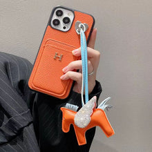 Load image into Gallery viewer, Card hold leather phone case for iphone
