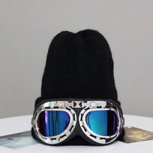 Load image into Gallery viewer, Fashion New Skiing with glasses knitted hat
