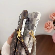 Load image into Gallery viewer, Tri-fold zipper phone case for iphone
