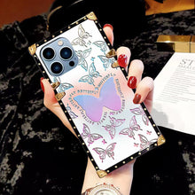 Load image into Gallery viewer, Luxury butterfly Square   phone case for samsung
