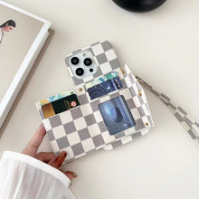 Load image into Gallery viewer, Tri-fold zipper phone case for iphone
