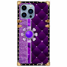 Load image into Gallery viewer, Luxury Diamond Square Phone Case for iPhone
