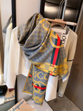 Load image into Gallery viewer, Luxury New shawl scarf printed winter cashmere scarf
