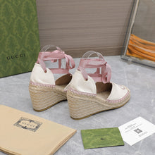 Load image into Gallery viewer, 2023 GG Cotton Canvas Sandals-S58
