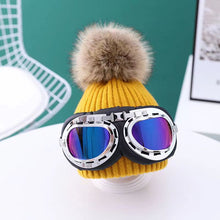 Load image into Gallery viewer, New Skiing with glasses knitted Kids hat
