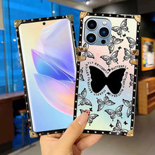 Load image into Gallery viewer, Luxury butterfly Square  Phone Case for iPhone
