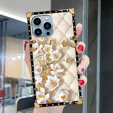 Load image into Gallery viewer, Luxury  Flower Square Phone Case for iPhone
