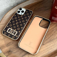 Load image into Gallery viewer, Metal label electroplating mobile phone case for iphone
