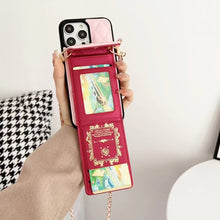 Load image into Gallery viewer, Crossbody Card Holder Embroidered Phone Case for iphone
