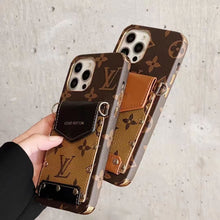 Load image into Gallery viewer, Card hold body-cross leather phone case for iphone
