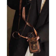 Load image into Gallery viewer, Card hold body-cross leather phone case for iphone
