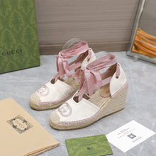 Load image into Gallery viewer, 2023 GG Cotton Canvas Sandals-S58
