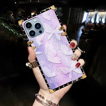 Load image into Gallery viewer, Luxury butterfly Square  Phone Case for iPhone
