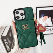 Load image into Gallery viewer, Card Holder Embroidered Phone Case for iphone
