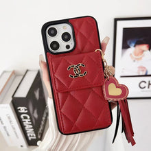 Load image into Gallery viewer, Card Holder Embroidered Phone Case for iphone
