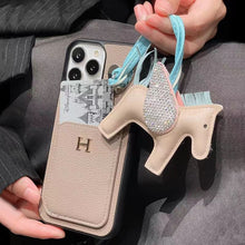 Load image into Gallery viewer, Card hold leather phone case for iphone
