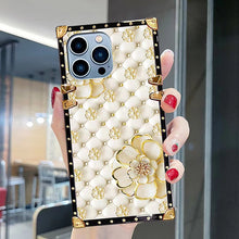 Load image into Gallery viewer, Luxury  Flower Square Phone Case for iPhone
