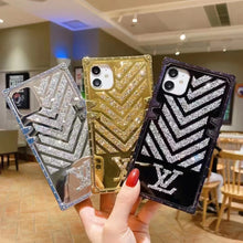 Load image into Gallery viewer, Luxury  Diamond Square Phone Case for iPhone
