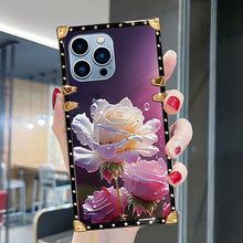 Load image into Gallery viewer, Luxury  Flower Square Phone Case for iPhone
