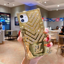 Load image into Gallery viewer, Luxury  Diamond Square Phone Case for iPhone
