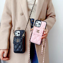 Load image into Gallery viewer, Crossbody Card Holder Embroidered Phone Case for iphone
