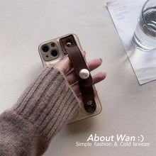 Load image into Gallery viewer, Wrist Band Leather Phone Case
