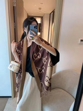 Load image into Gallery viewer, New Luxury autumn and winter  cashmere warm shawl tassel scarf
